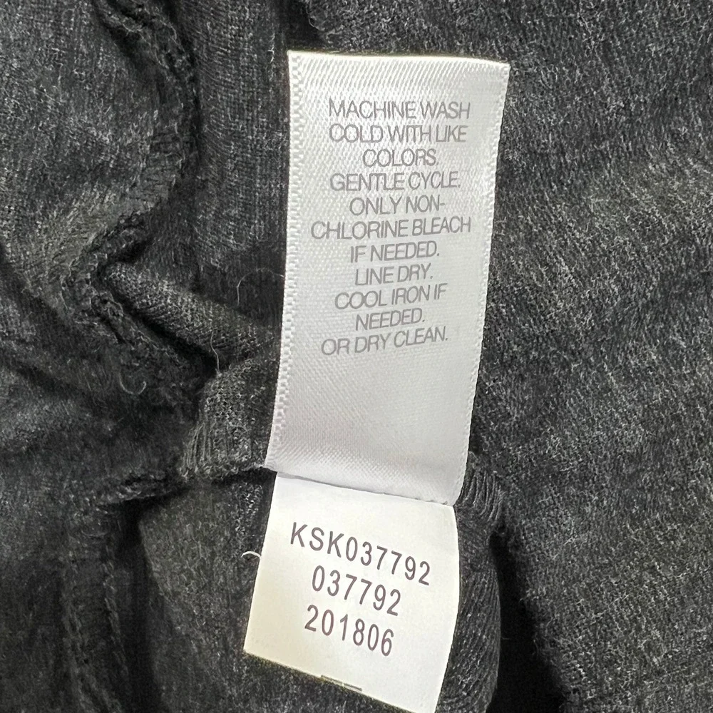 J. Jill Pencil‎ Skirt Ponte Knit Stretch Charcoal Gray Career Women's M Petite